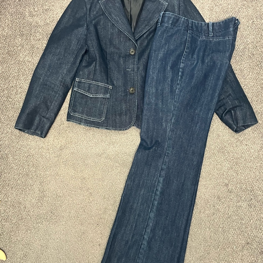 Ann Taylor Denim Suit